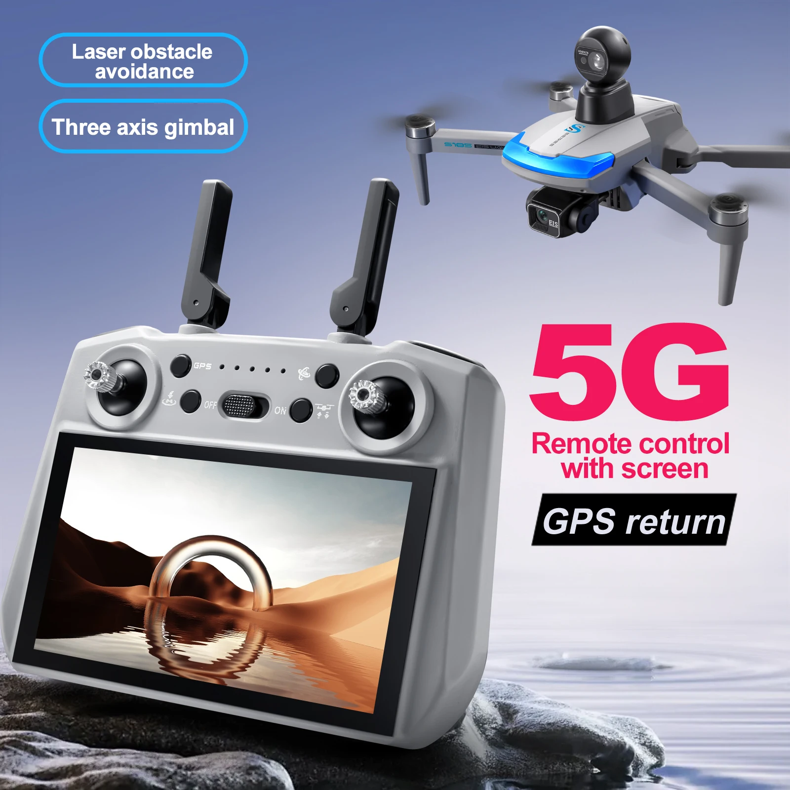 S185 drone profissional 2.7k h - Drone Kit Professional avaliação e preço