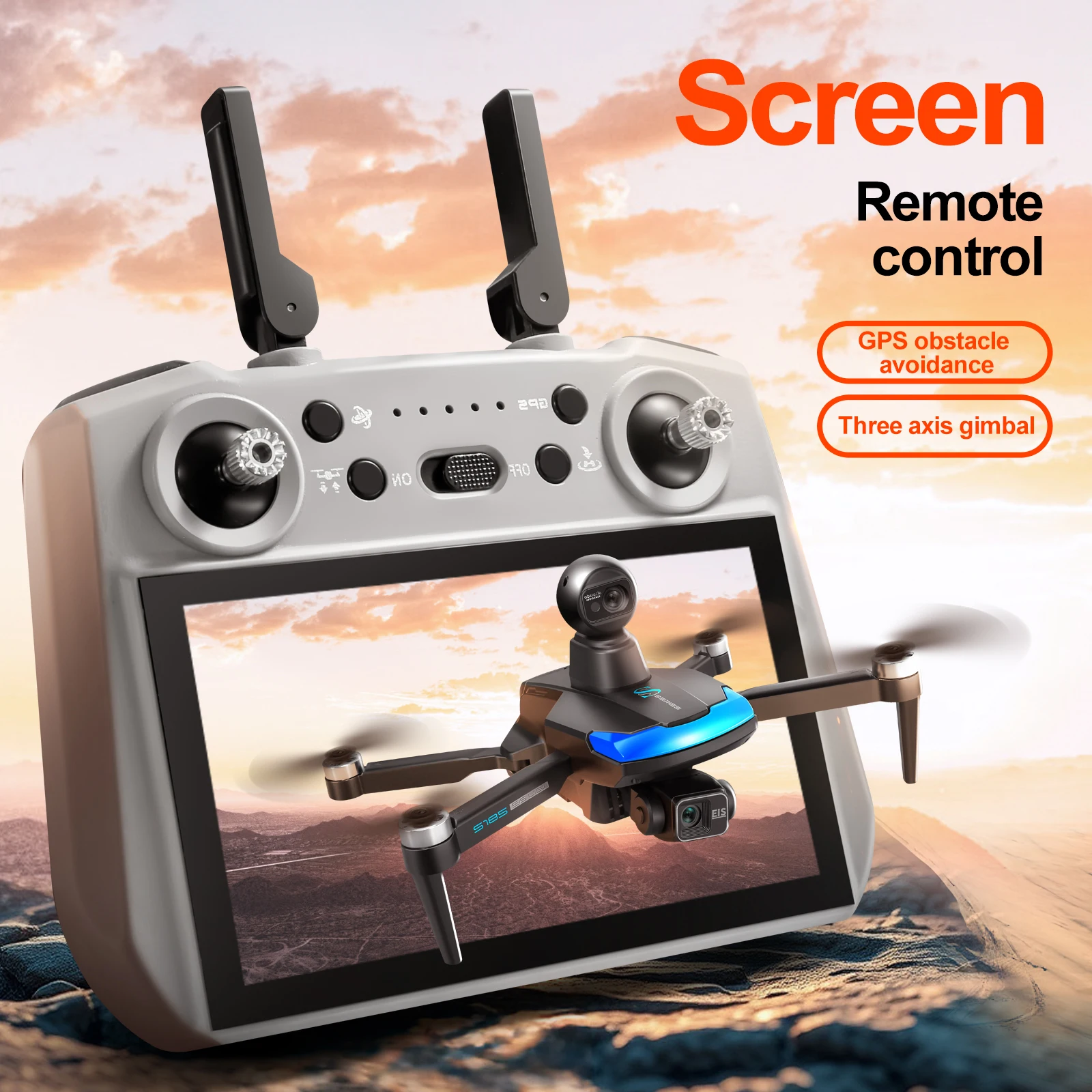 S185 drone profissional 2.7k h - Drone Kit Professional avaliação e preço