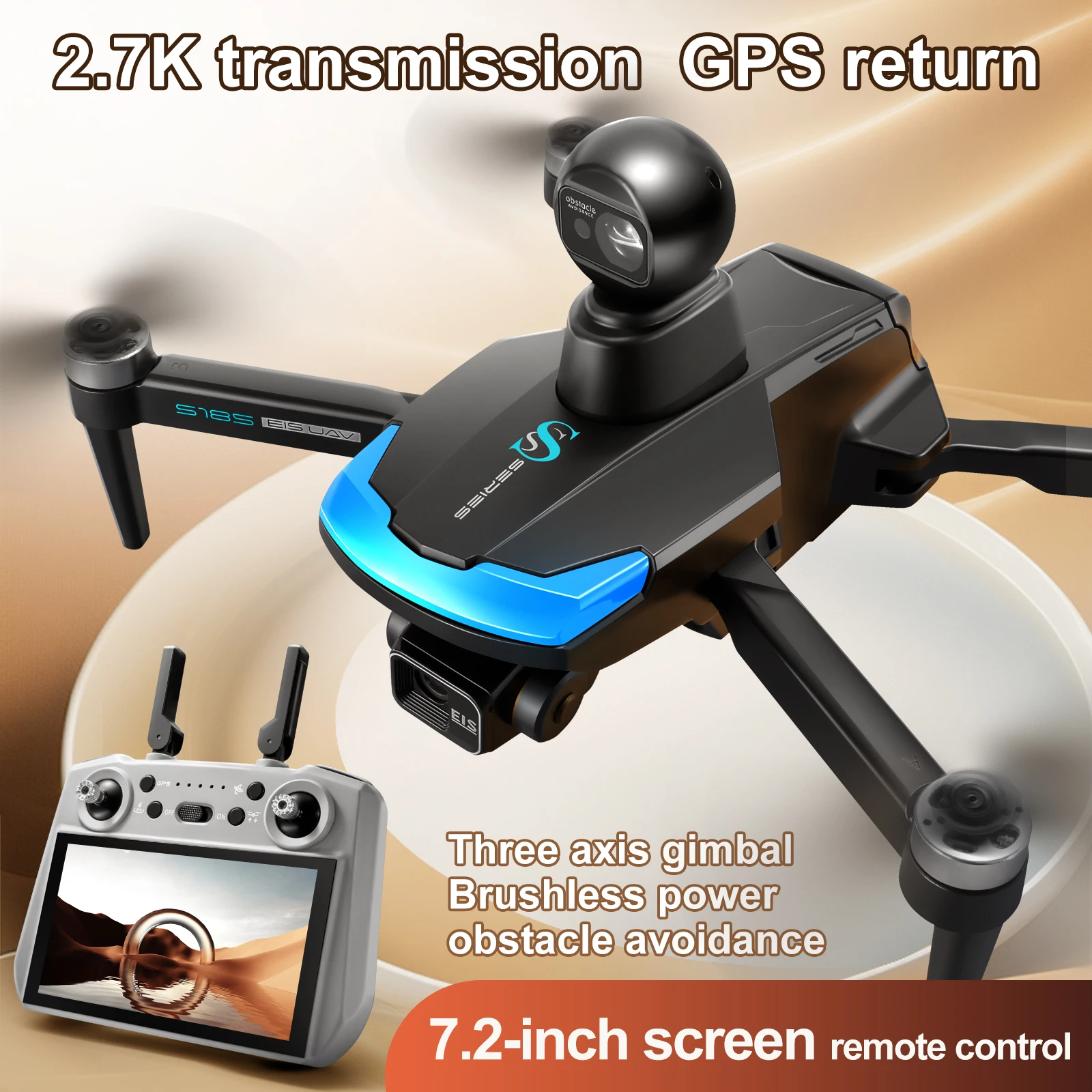 S185 drone profissional 2.7k h - Drone Kit Professional avaliação e preço