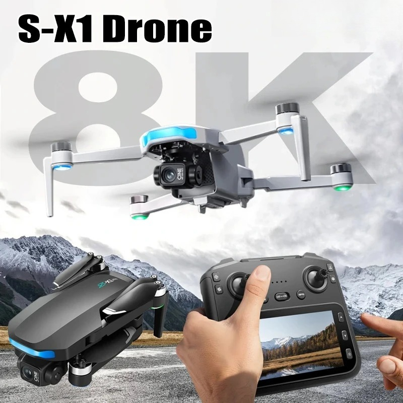Drone Original S-X1 8K HD Prof - Drone Kit Professional avaliação e preço